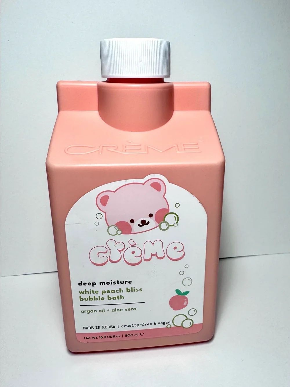 White Peach Bliss Bubble Bath  – Creme Shop NEW